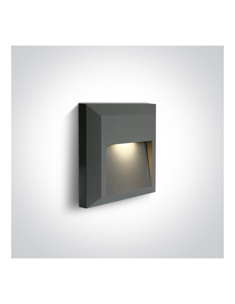Lampy do oświetlania ścieżek - One Light kinkiet LED dom ogród elewacja Kesario 67388B/AN/W IP65 - produkt kolory-swiatla.pl 1