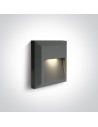 One Light kinkiet LED dom ogród elewacja Kesario 67388B/AN/W IP65