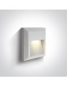 One Light kinkiet LED dom ogród elewacja Kesario 67388B/W/W IP65