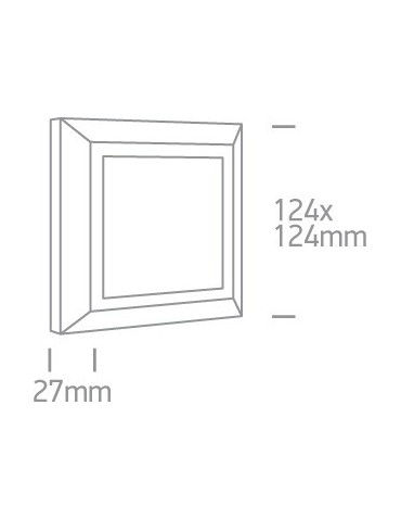 One Light kinkiet kwadratowy slim LED dom ogród wnętrze Stymfalia 67394A/AN/W IP65 - product 2
