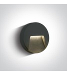 Lampy do oświetlania ścieżek - One Light kinkiet LED zewnętrzny okrągły dom elewacja Drimos 67414/AN/W IP65 - product 1