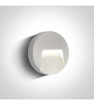 Lampy do oświetlania ścieżek - One Light kinkiet LED zewnętrzny okrągły dom elewacja Drimos 67414/W/W IP65 - product 1