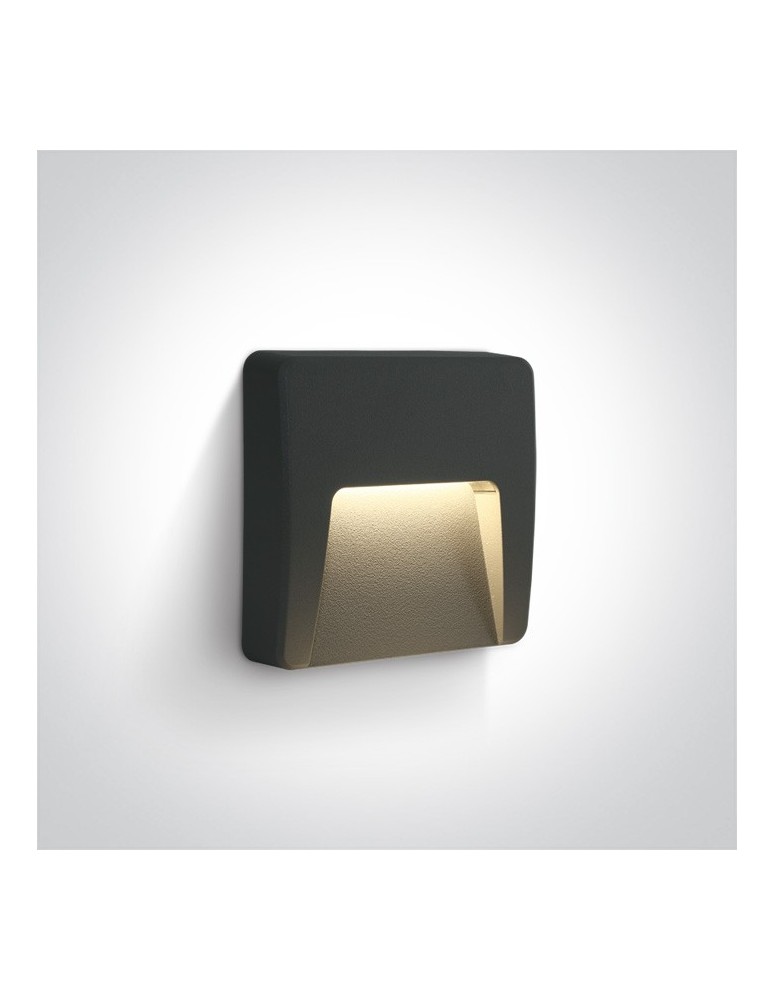 Lampy do oświetlania ścieżek - One Light kinkiet LED antracytowy do montażu na zewnątrz Lycuria 2 67418/AN/W IP65 - produkt kolory-swiatla.pl 1
