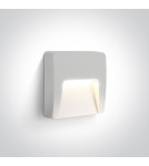 Lampy do oświetlania ścieżek - One Light kinkiet LED biały do montażu na zewnątrz Lycuria 2 67418/W/W IP65 - product 1
