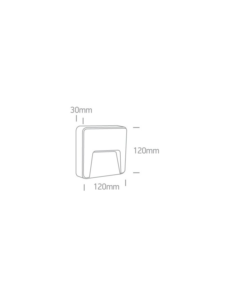 Lampy do oświetlania ścieżek - One Light kinkiet LED biały do montażu na zewnątrz Lycuria 2 67418/W/W IP65 - product kolory-swiatla.pl 2