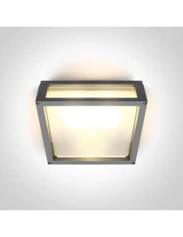 One Light kinkiet kwadratowy pasujący do mieszkania Psofida S 67420B/G IP54