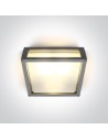 One Light kinkiet kwadratowy pasujący do mieszkania Psofida S 67420B/G IP54
