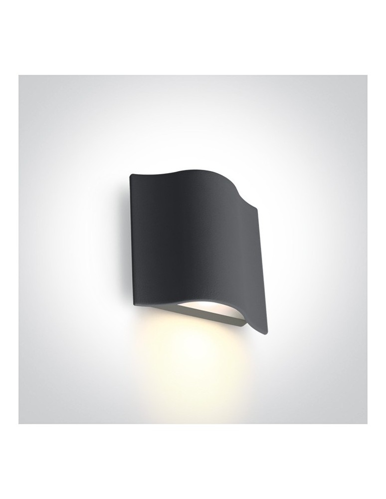 Kinkiety zewnętrzne - One Light kinkiet zewnętrzny wyjątkowy kształt Efyra 67422/AN/W IP54 - produkt kolory-swiatla.pl 1