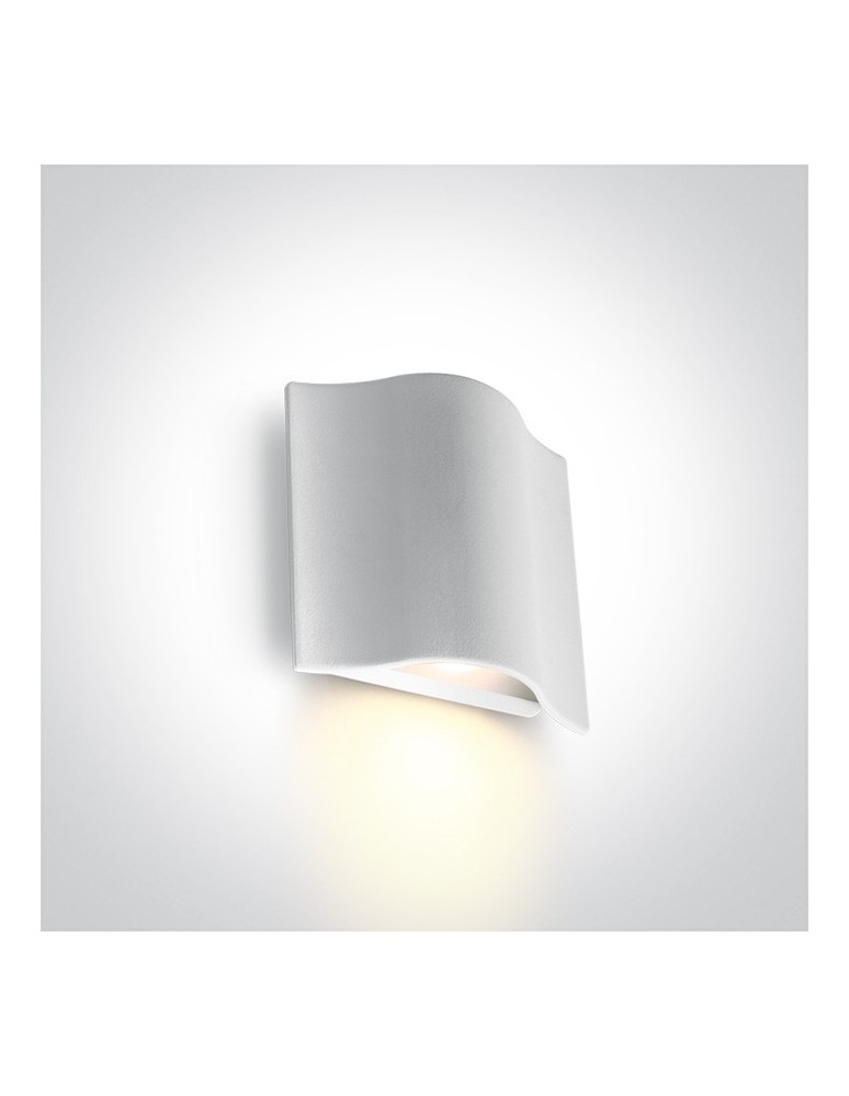 Kinkiety zewnętrzne - One Light kinkiet zewnętrzny wyjątkowy kształt Efyra 67422/W/W IP54 - produkt kolory-swiatla.pl 1