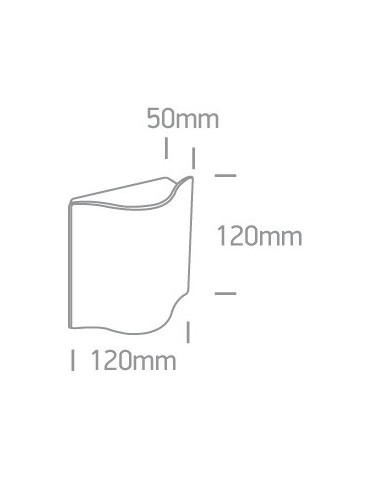 One Light kinkiet zewnętrzny wyjątkowy kształt Efyra 67422/W/W IP54 - produkt 2