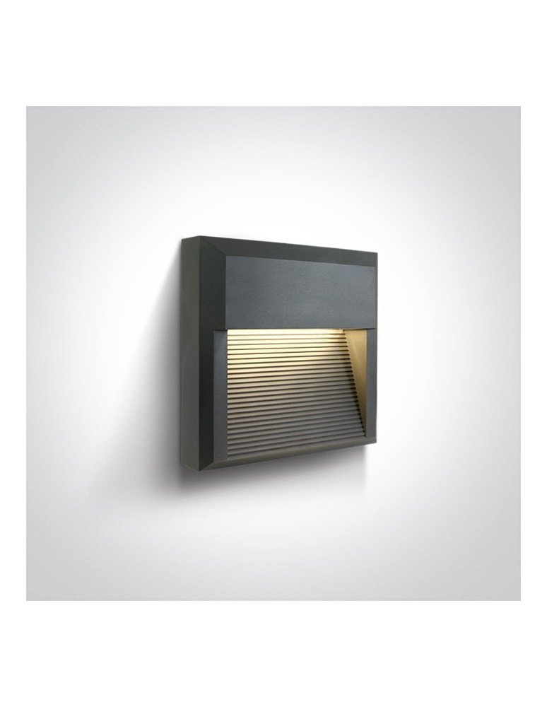 Lampy do oświetlania ścieżek - One Light kinkiet LED kratka mieszkanie dom elewacja Mavra 67430A/AN/W IP65 - produkt kolory-swiatla.pl 1