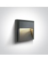 One Light kinkiet LED kratka mieszkanie dom elewacja Mavra 67430A/AN/W IP65