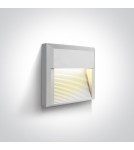 Lampy do oświetlania ścieżek - One Light kinkiet LED kratka mieszkanie dom elewacja Mavra 67430A/W/W IP65 - product 1