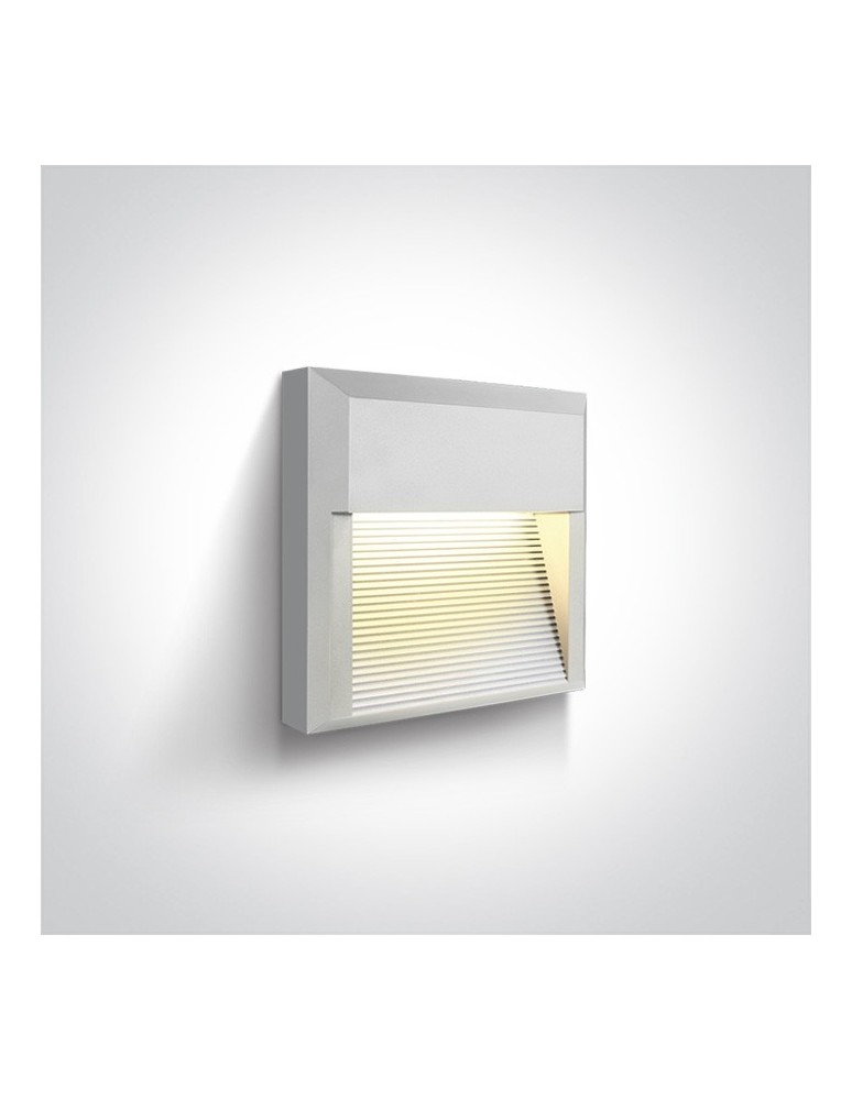 Lampy do oświetlania ścieżek - One Light kinkiet LED kratka mieszkanie dom elewacja Mavra 67430A/W/W IP65 - produkt kolory-swiatla.pl 1
