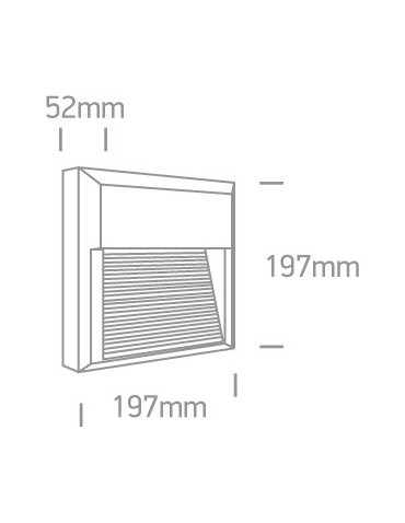 One Light kinkiet LED kratka mieszkanie dom elewacja Mavra 67430A/W/W IP65 - produkt 2