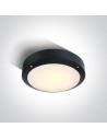 One Light kinkiet okrągły 22cm LED dom ogród Akteo 67442/B/W IP54