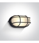 Kinkiety zewnętrzne - One Light kinkiet z kratką osłoną w stylu morskim kanałowa Santomeri 67444C/B/W IP54 - produkt 1