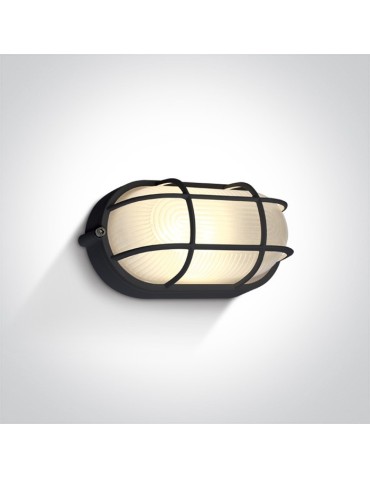 One Light kinkiet z kratką osłoną w stylu morskim kanałowa Santomeri 67444C/B/W IP54