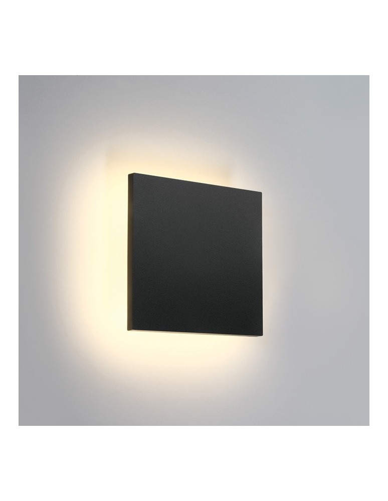 Kinkiety zewnętrzne - One Light plafon LED kwadratowy podświetlający ścianę Prevedos 67450A/AN/W IP54 - produkt kolory-swiatla.pl 1