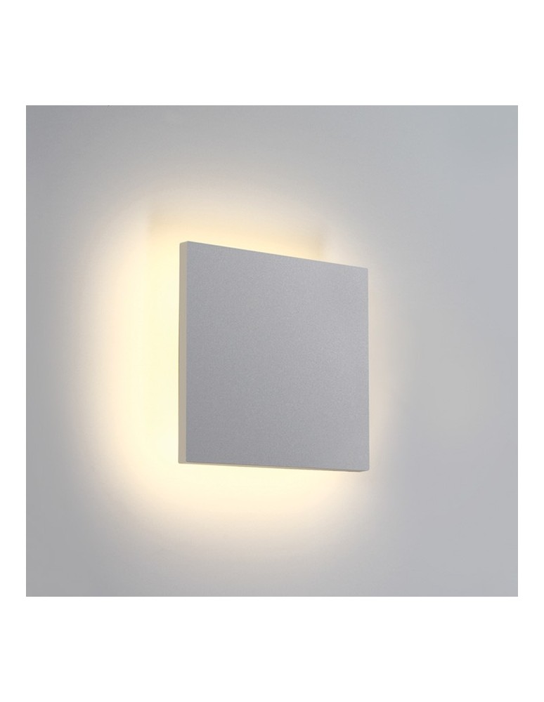 Kinkiety zewnętrzne - One Light plafon LED kwadratowy podświetlający ścianę Prevedos 67450A/W/W IP54 - produkt kolory-swiatla.pl 1