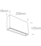 Kinkiety zewnętrzne - One Light kinkiet LED minimalistyczny antracyt mieszkanie loft elewacja Latzio 67472A/AN/W IP65 - product 3