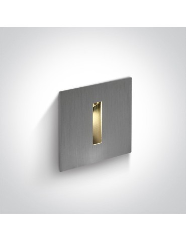 One Light wpust LED stylowy ozdobny mieszkanie dom elewacja Epitalio 68004/AL/W IP54