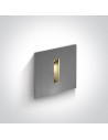 One Light wpust LED stylowy ozdobny mieszkanie dom elewacja Epitalio 68004/AL/W IP54