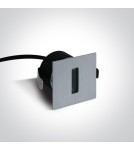 Oprawy do wbudowania w ściane - One Light wpust LED stylowy ozdobny mieszkanie dom elewacja Epitalio 68004/AL/W IP54 - product 2