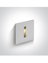 One Light wpust LED stylowy ozdobny mieszkanie dom elewacja Epitalio 68004/W/W IP54