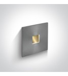 Oprawy do wbudowania w ściane - One Light wpust LED do oświetlenia korytarza chodnika Ladiko 68004A/AL/W IP54 - product 1