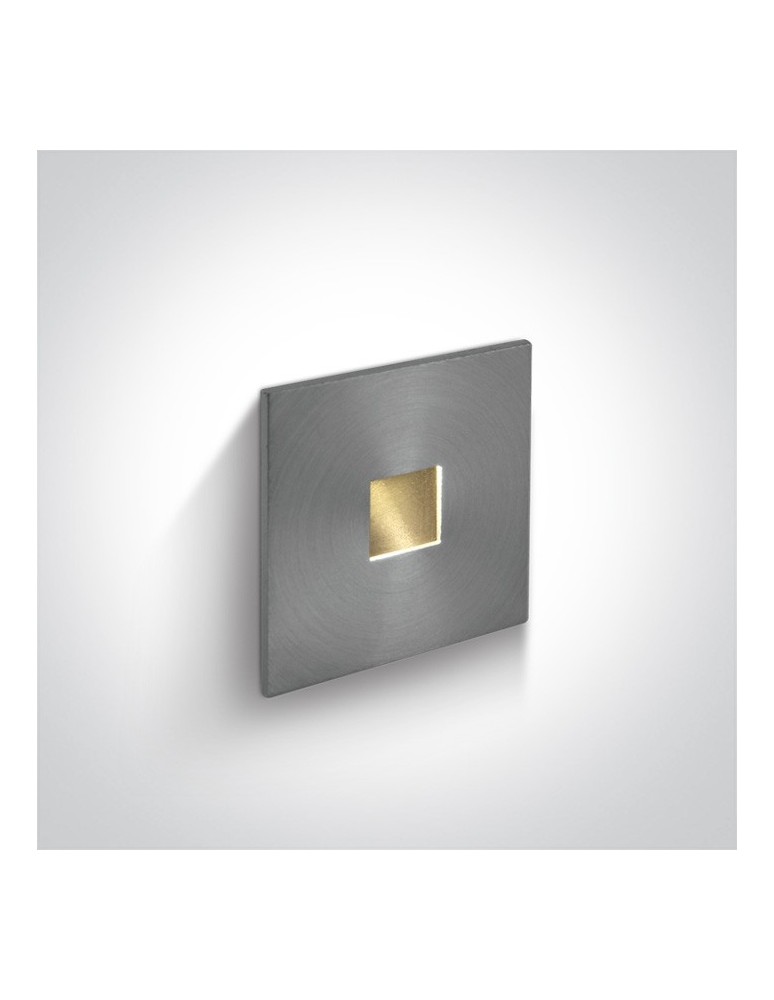 Oprawy do wbudowania w ściane - One Light wpust LED do oświetlenia korytarza chodnika Ladiko 68004A/AL/W IP54 - produkt kolory-swiatla.pl 1