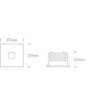 Oprawy do wbudowania w ściane - One Light wpust LED do oświetlenia korytarza chodnika Ladiko 68004A/AL/W IP54 - product 3