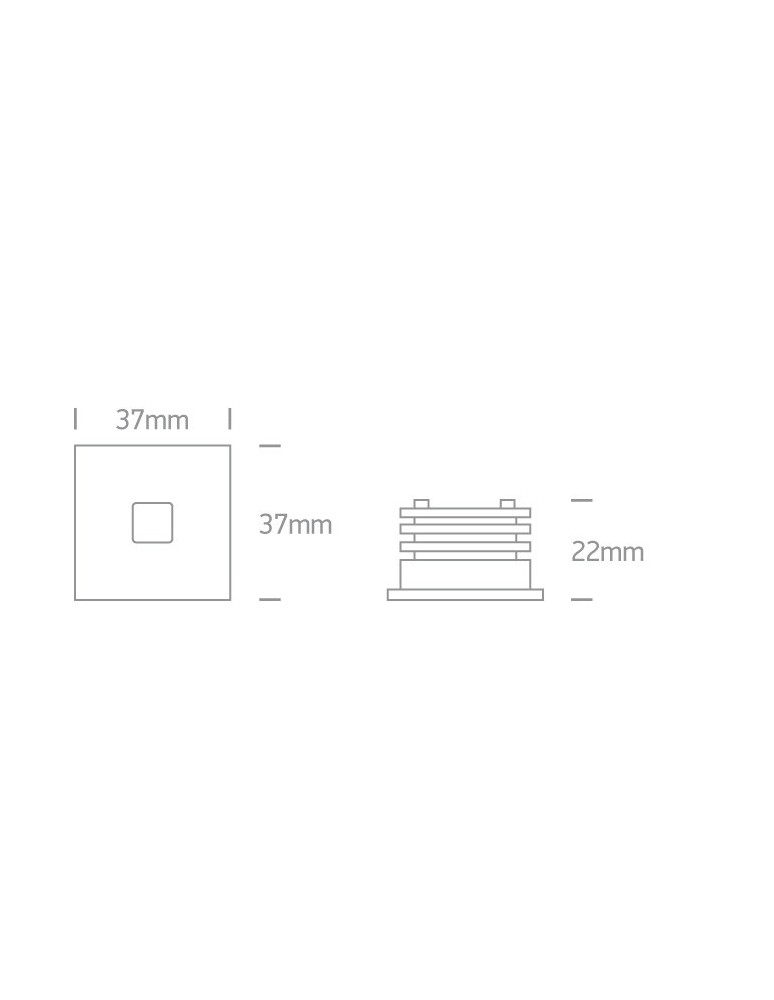 Oprawy do wbudowania w ściane - One Light wpust LED do oświetlenia korytarza chodnika Ladiko 68004A/AL/W IP54 - product kolory-swiatla.pl 3
