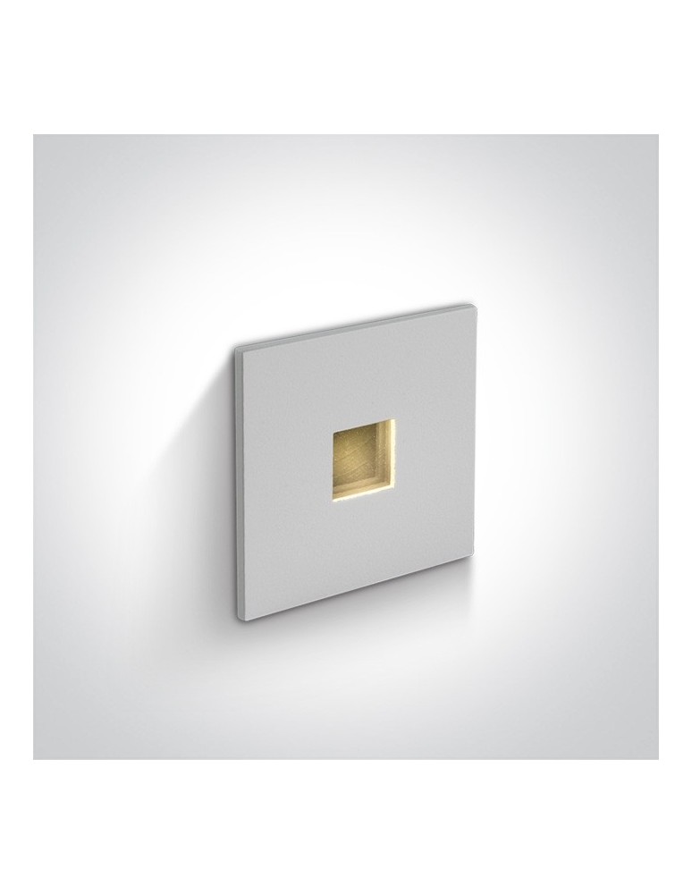 Oprawy do wbudowania w ściane - One Light wpust LED do oświetlenia korytarza chodnika Ladiko 68004A/W/W IP54 - produkt kolory-swiatla.pl 1