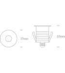 Lampy najazdowe i gruntowe - One Light wpust LED aluminiowy zewnętrzny do ogrodu elewacja ścieżka Graikos 69042/AL/W IP67 - product 2