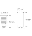 Lampy najazdowe i gruntowe - One Light wpust LED do oświetlenia ogrodu ścieżki chodnika Emiali 69042M/AL/W IP67 - product 3