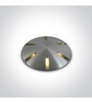 Lampy najazdowe i gruntowe - One Light wpust LED aluminiowy do ogrodu ścieżka chodnik Diaselo 6 69044/AL/W IP67 - product 1