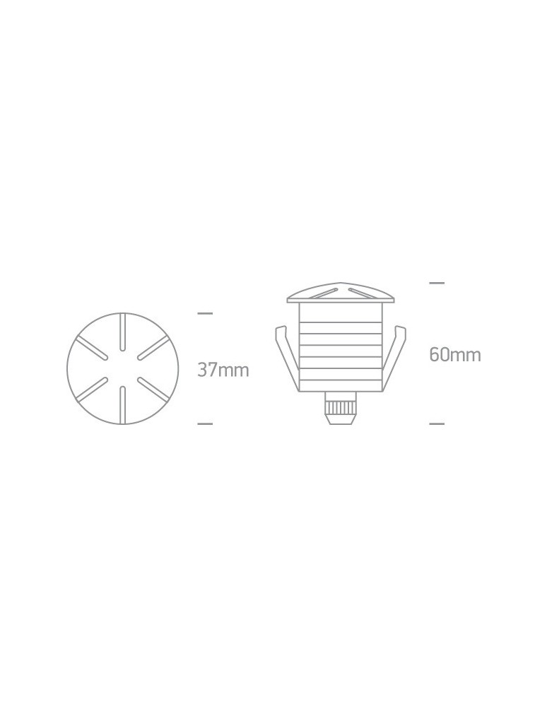 Lampy najazdowe i gruntowe - One Light wpust LED aluminiowy do ogrodu ścieżka chodnik Diaselo 6 69044/AL/W IP67 - product kolory-swiatla.pl 3