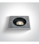 Lampy najazdowe i gruntowe - One Light wpust LED nierdzewny regulowany ogród chodnik ścieżka Toumpia 69048G IP67 - product 1