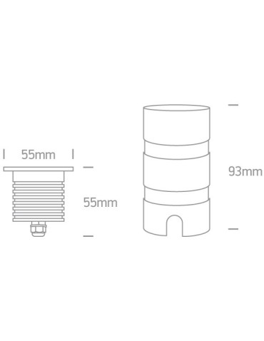 One Light wpust LED aluminiowy Malta 69056A/W IP67 - produkt 2