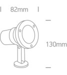 Reflektory i naświetlacze zewnętrzne - One Light reflektor ogrodowy ze stali nierdzewnej Platsa 7008A IP65 - product 3