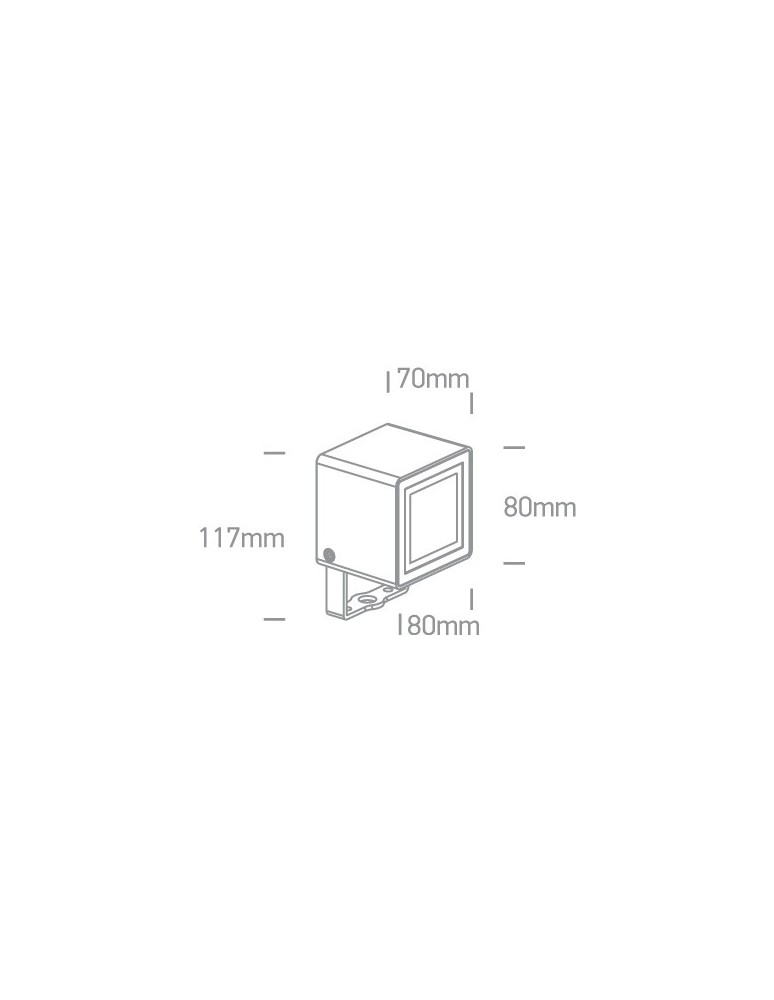 Reflektory i naświetlacze zewnętrzne - One Light reflektor LED kostka oświetlenie ogrodu Borgone 7052/AN/W IP65 - product kolory-swiatla.pl 3