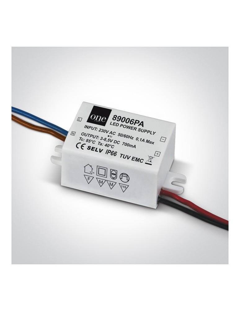 Zasilacze LED - One Light zasilacz LED 700mA/opraw 1,5-6W - produkt kolory-swiatla.pl 1
