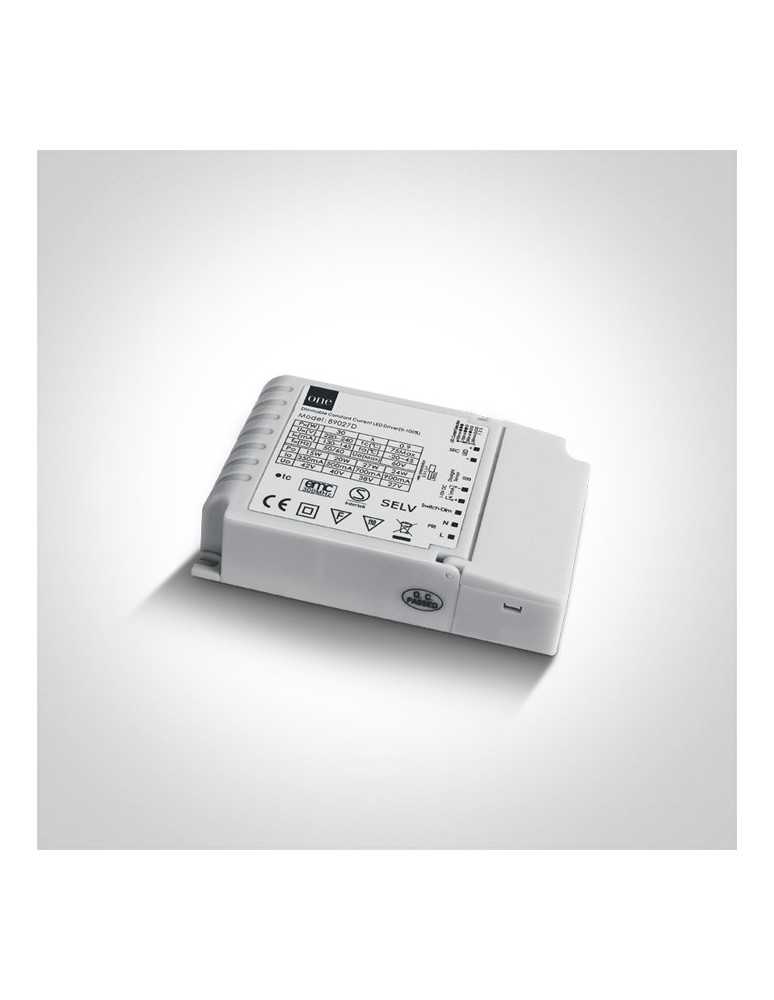 Zasilacze LED - One Light zasilacz LED push to dimm 27W 1-10V - produkt kolory-swiatla.pl 1