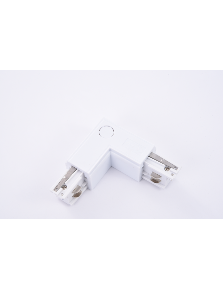 Akcesoria do szynoprzewodów 3 fazowych - Azzardo Corner Connector Biały lewy łącznik kątowy AZ2984 - produkt kolory-swiatla.pl 1