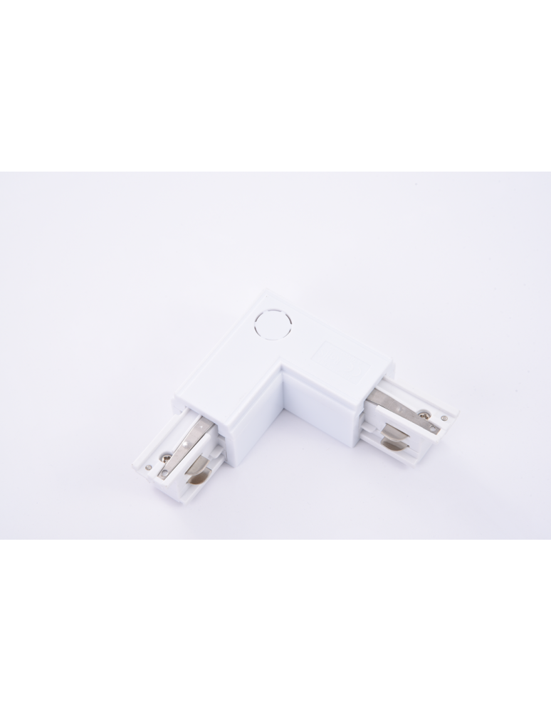 Akcesoria do szynoprzewodów 3 fazowych - Azzardo Corner Connector Biały prawy łącznik kątowy AZ2986 - produkt kolory-swiatla.pl 1