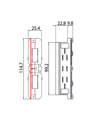 Stucchi Łącznik szyn chowany biały 9003/W - produkt 2