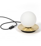 Lampki nocne - UMMO BORRA ST lampa stołowa z mosiądzem BRA122P1 - product 1