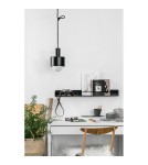 Lampy wiszące - UMMO ENKEL 1 czarna sufitowa lampa wisząca EN1122P0 - produkt 2