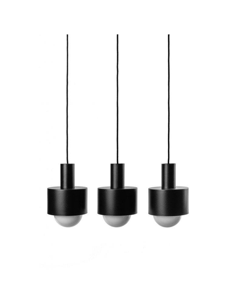 UMMO ENKEL 3 czarna sufitowa lampa wisząca EN3322P0